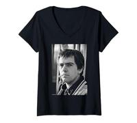 Femme Peter Gabriel Genesis Solsbury Hill Singer par Allan Ballard T-Shirt avec Col en V