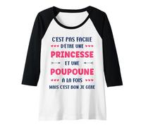 Femme Petite Poupoune d'amour Fille surnom Princesse Poupoune Manche Raglan