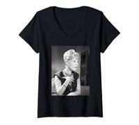 Femme Petula Clark, chanteuse Pop du Centre-Ville (1963) T-Shirt avec Col en V