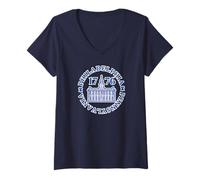 Femme Philadelphie 1776 Independence Hall Pennsylvania Philly T-Shirt avec Col en V
