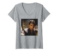 Femme Philip Oakey Human League The Face Mag Cover par Simon Fowler T-Shirt avec Col en V