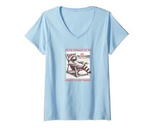 Femme Philosophe du raton laveur, c'est ce qu'il est, et ce n'est pas génial T-Shirt avec Col en V