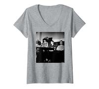 Femme Photo Arctic Monkeys When The Sun Goes Down par Andy Willsher T-Shirt avec Col en V
