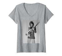 Femme Photo d'atelier du Chanteur de Marc Bolan T. Rex, 1976 T-Shirt avec Col en V