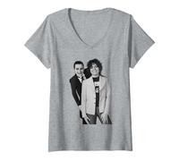Femme Photo de la tournée de Marc Bolan, Dave Danian T. Rex & The Damned, 1977 T-Shirt avec Col en V