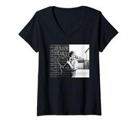 Femme Photo de Lulu Shout to Sir with Love Singer 1964 T-Shirt avec Col en V