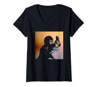 Femme Photo de rock gothique Alice Cooper, chanteuse de poison, 1987 T-Shirt avec Col en V