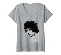 Femme Photo de Studio Marc Bolan T Rex Singer 1971 T-Shirt avec Col en V