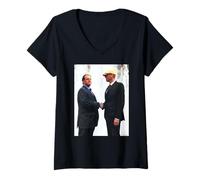 Femme Photo du Groupe Heaven 17 Synth Pop Temptation par Andy Willsher T-Shirt avec Col en V