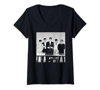 Femme Photo du Groupe Tony Hadley de Spandau Ballet True Era, 1983 T-Shirt avec Col en V