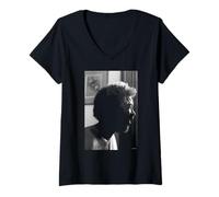Femme Photo du Parrain de Rap Gil Scott-Heron par AJ Barratt T-Shirt avec Col en V