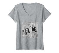 Femme Photo officielle de Lady Gaga Joanne White T-Shirt avec Col en V