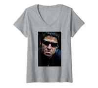 Femme Photo Post-Oasis de Noël Gallagher Beady Eye 2013 T-Shirt avec Col en V