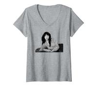 Femme Photo Studio de Kate Bush, chanteuse Pop, 1983, Hounds of Love T-Shirt avec Col en V