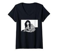Femme Photo Studio de la chanteuse Pop Kate Bush, 1983 : Hounds of Love T-Shirt avec Col en V