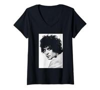 Femme Photo Studio T Rex Singer Marc Bolan 1971 T-Shirt avec Col en V
