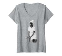 Femme Photographie d'archives Duffy, chanteuse de Jazz et Gospel de Nina Simone T-Shirt avec Col en V