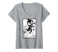 Femme Photographie de Stephen Tintin Duffy Elle me Fait frémir Duffy T-Shirt avec Col en V