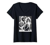 Femme Photographie du Groupe Blue Zone de Lisa Stansfield avec Chris Duffy T-Shirt avec Col en V