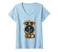 Femme Photometry Study Luminosité Stellaire Astronomie T-Shirt avec Col en V