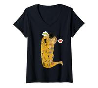 Femme Pickleball, Amoureux du cœur, Mari, Petit ami, Couples, Romance T-Shirt avec Col en V