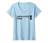 Femme Pied Casser Bras Cassé Jambe Casse Bon Rétablissement Humour T-Shirt avec Col en V