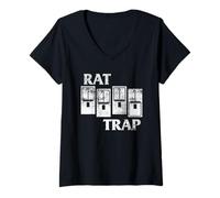 Femme Piège à Rats Summer Punk 2020 T-Shirt avec Col en V