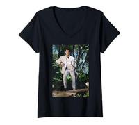 Femme Pierce Brosnan GoldenEye Acteur James Bond par Michael Grecco T-Shirt avec Col en V