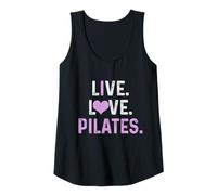 Femme Pilates Live Love Drôle Yoga Pilates Instructeur Sports Débardeur