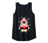 Femme Pingouin Saint Valentin Valentines Day Animal Coeur Femmes Débardeur