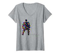 Femme Pink Floyd Ampoule colorée Homme Pink Floyd T-Shirt avec Col en V