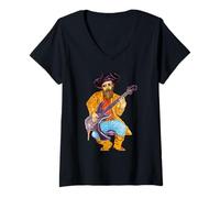 Femme Pirat Arteritz avec Guitare 2026 Mumzy Maria Uberstein T-Shirt avec Col en V