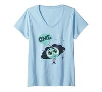 Femme Pixar Inside Out 2 Envy T-Shirt avec Col en V
