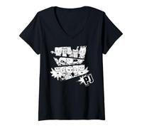 Femme PJ Masks TV Mono Group T-Shirt avec Col en V