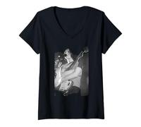Femme Placebo Brian Molko Live Nancy Boy Teenage Angst T-Shirt avec Col en V