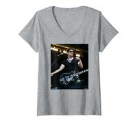 Femme Placebo Nancy Boy Live Brian Molko par Andy Willsher T-Shirt avec Col en V