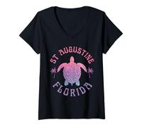Femme Plage St Augustine T-Shirt avec Col en V