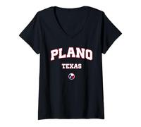 Femme Plano, Texas T-Shirt avec Col en V
