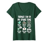 Femme Plants Lover, Things I Do in My Spare Time Funny Gardener T-Shirt avec Col en V