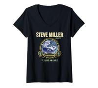 Femme Playing for Change X Steve Miller Band Fly Like an Eagle T-Shirt avec Col en V