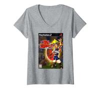 Femme PlayStation 2 Jak and Daxter Cover Art Video Game T-Shirt avec Col en V