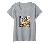 Femme PlayStation Ape Escape PS1 Video Game Cover Art T-Shirt avec Col en V