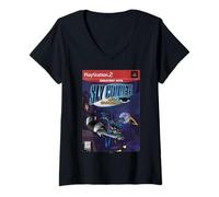 Femme PlayStation Sly Cooper and The Thievius Raccoonus PS2 Hits T-Shirt avec Col en V