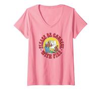 Femme Please Be Careful with Fire Smokey Bear Vintage Sketch T-Shirt avec Col en V