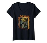 Femme Plot Holes? Just Secret TRAPDOORS for Readers T-Shirt avec Col en V