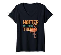 Femme Plus chaud sans eux, un design audacieux pour une rupture et une confiance T-Shirt avec Col en V