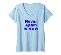 Femme Plus jamais C'est Maintenant T-Shirt avec Col en V