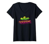 Femme Plus péruano Que Le Ceviche T-Shirt avec Col en V