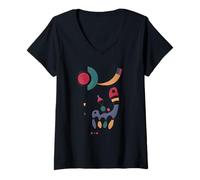Femme Pochoir Composition par Wassily Kandinsky (1944) T-Shirt avec Col en V