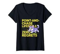Femme Point and Chase Lifestyle Zero Regrets T-Shirt avec Col en V